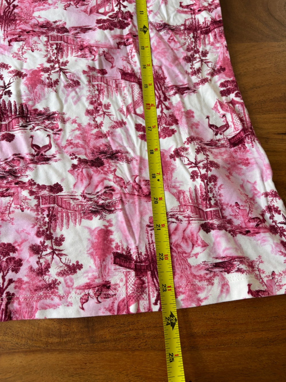 L'Agence Pink Toile Print Ressi Tee - Medium - Picture 6 of 7